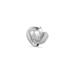Anello Volpe oro bianco con diamanti bianchi