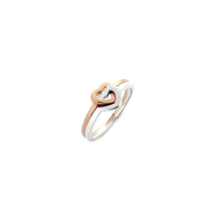 Anello Mod. 1746/A in Oro Bianco e Rosa