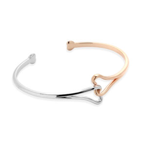 Bracciale in Oro Bianco e Rosa Mod. 1636/BR