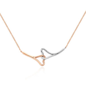 Girocollo in Oro Bianco e Rosa Mod. 1636/G
