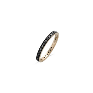 Fede Girodito in Oro Rosa e Diamanti Black